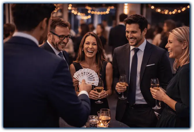 Magicien Entreprise Close-up Cocktail & Spectacle à l'Île d'Oléron