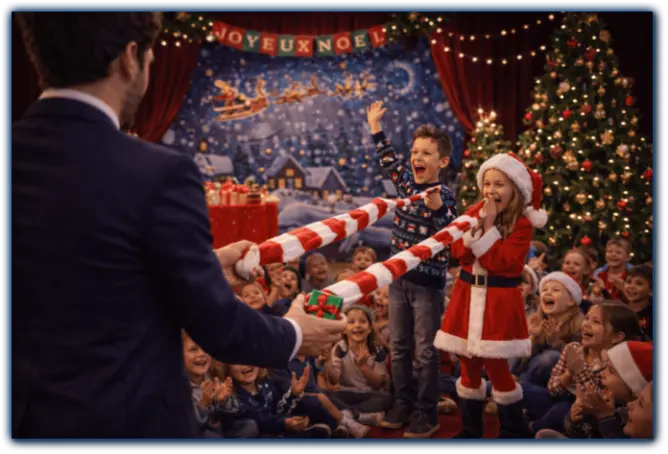 Magicien pour Noël -Spectacle de magie sur le thème de Noël à l'Île d'Oléron